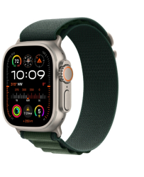 Curea smartwatch THD Alpine Loop pentru Apple Watch Ultra2 49 mm Apple Watch 46 mm seria 10 marime universala catarama gri Verde Padu 