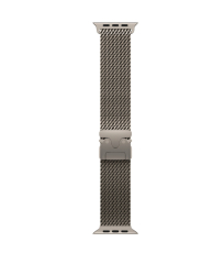 Curea smartwatch THD metalica compatibila Apple Watch Ultra 49 mm titan natural 