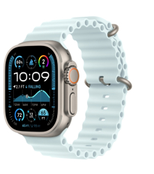 Curea smartwatch THD Oceanic Loop pentru Apple Watch Ultra2 49 mm Apple Watch 46 mm seria 10 marime universala albastru arctic catara 