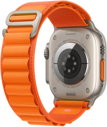 Curea THD Alpine Loop compatibila cu Apple Watch Ultra 49 mm/Apple Watch 42/44/45 mm marime universala culoarea portocaliu 