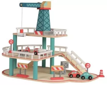 Garaj cu macara si vehicule Egmont Toys 