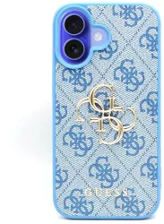 Husa pentru iPhone 16 - Guess Hardcase 4G Big Logo GUHCP16S4GMGBL - Blue 