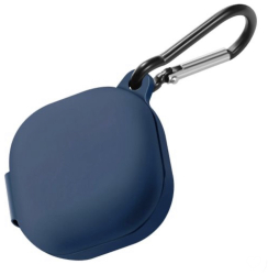 Husa pentru protectia castilor Samsung Galaxy Buds2 culoarea albastru denim cu carlig de prindere 