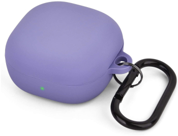 Husa pentru protectia castilor Samsung Galaxy Buds2 culoarea mov lavender cu carlig de prindere