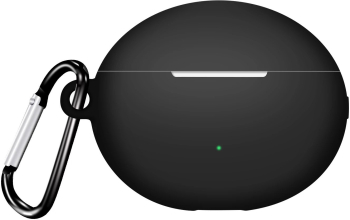Husa pentru protectia castilor stereo wireless Huawei FreeBuds 5i culoarea neagra cu carlig prindere 
