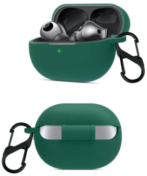Husa pentru protectia castilor stereo wireless Huawei FreeBuds Pro 3 carlig prindere verde 