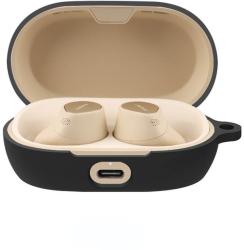 Husa pentru protectia castilor stereo wireless Jabra Elite 7 Pro culoarea neagra cu carlig prindere 
