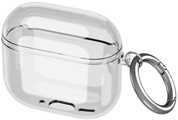 Husa protectie casti wireless THD compatibila Apple Airpods 4 si Apple Airpods 4 Active Noise Cancellation transparenta 