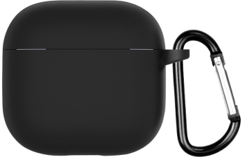 Husa protectie casti wireless THD compatibila Apple Airpods 4 si Apple Airpods 4 Active Noise Cancellation neagra 