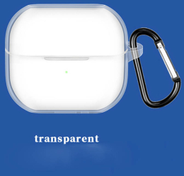 Husa protectie casti wireless THD compatibila Samsung Galaxy Buds3 Pro Samsung Galaxy Buds3 transparenta 