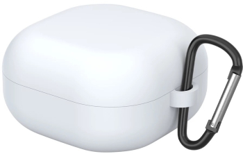 Husa THD pentru protectia castilor Samsung Galaxy Buds2 Pro culoarea alba cu carlig de prindere 