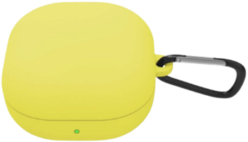 Husa THD pentru protectia castilor Samsung Galaxy Buds2 Pro culoarea galben cu carlig de prindere 