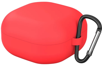 Husa THD pentru protectia castilor Samsung Galaxy Buds2 Pro culoarea rosie cu carlig de prindere 