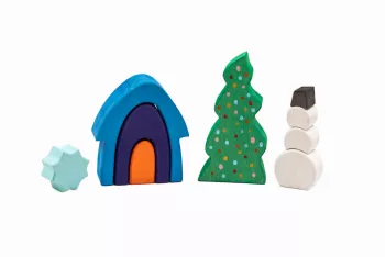 Jucarii Montessori Set handmade Marc toys Iarna din Poveste