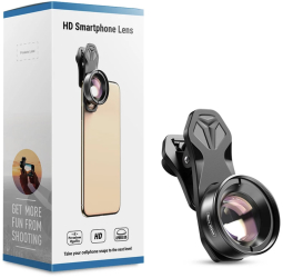 Lentila profesionala tip macro HD Pro 100 mm 10x marca Apexel cu sistem prindere pentru iPhone 13 iPhone 12 iPhone 11 X 8 7 6 5 Samsun 