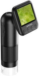 Microscop portabil Apexel MS008 digital zoom maxim 800x ultra-usor microSD 32Gb negru 