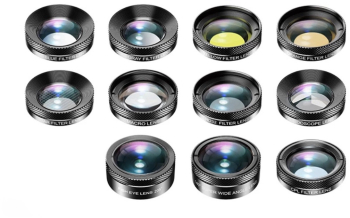 Set 11 lentile profesionale marca Apexel pentru iPhone Samsung Huawei Oppo Xiaomi 