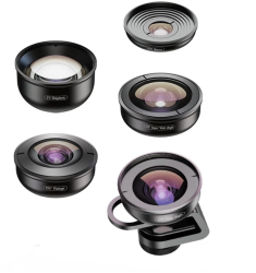 Set 5 lentile profesionale marca Apexel pentru iPhone Samsung Huawei Oppo Xiaomi 
