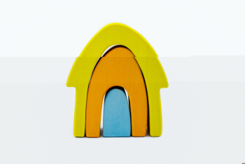 Set handmade Marc toys Casuta din povesti Galben