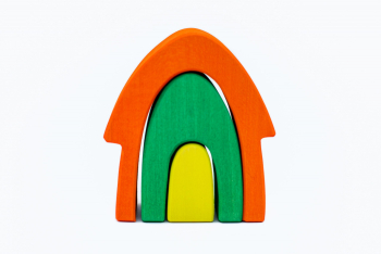 Set handmade Marc toys Casuta din povesti Portocaliu 