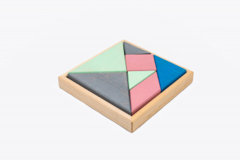 Set handmade Marc toys Tangram Turcoaz 