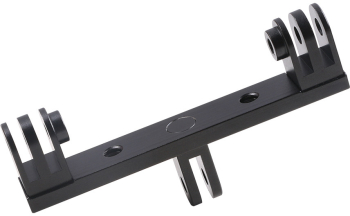 Sistem de montare dual din aluminiu pentru camerele sport GoPro Hero 13 12 11 10 9 8 7 DJI Osmo Action SJCAM si alte accesorii 