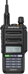 Statie portabila emisie receptie Baofeng UV-9R PRO rezistenta apa IP67 putere 8W walkie talkie conform normelor ANCOM neagra 