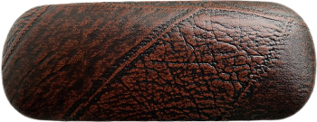 Toc ochelari piele ecologica 16 x 6 x 4 cm Maro Havana inchis 