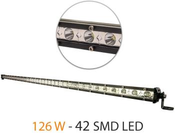 Bara Led Auto Off Road - 126W - 42 SMD LED Carguard 