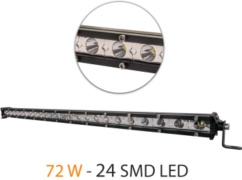 Bara Led Auto Off Road - 72W - 24 SMD LED Carguard 
