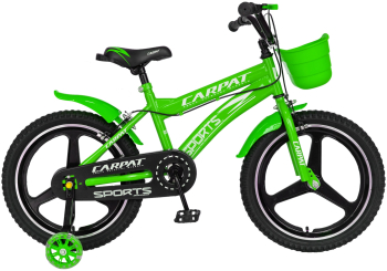 Bicicleta Copii 5-7 Ani Carpat Kids C1800M 18 Verde/Alb 