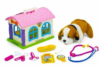 Catelus cu cusca si accesorii 