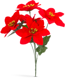 Decor de sarbatori - Poinsettia rosie 