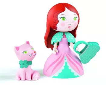 Figurina Arty Toys Printesa Rosa si pisicuta Djeco 