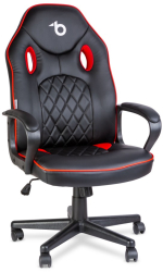 Scaun gamer cu cotiera - negru / rosu - 71 x 53 cm / 53 x 47 cm 