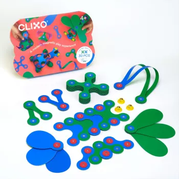 Set Clixo de construit cu magnet Itsy pack Blue-Green 30