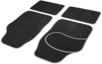 Set covorase auto textile universale Carguard 64 x 44 cm 44 x 29 cm - negru - gri 