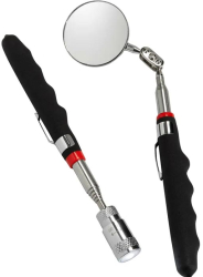 Set scule pt inspectie Tija telescopica cu magnet si LED + Tija cu oglinda - Carguard