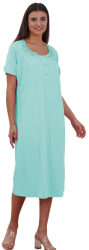 Camasa de noapte 2080 100 bumbac Bella Secret-Vernil-XL INTL 