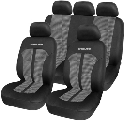 Huse universale premium pentru scaune auto gri+negru - CARGUARD 
