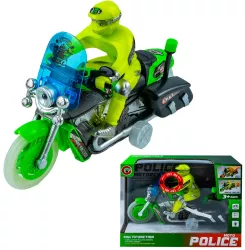 Motocicleta Politie cu lumina si muzica 26x13.5x7.7 cm 