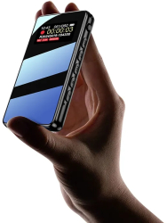 Reportofon Digital cu Reducere de Zgomot si Microfon Dual Inregistrare Profesionala WAV/MP3 Metalic 32 GB Baterie 60H Functie OTG Culo 
