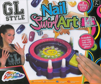 Set de manichiura pentru fetite Nail Swirl Art Grafix 16-6158 
