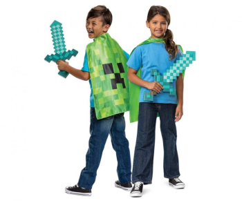Set petrecere Minecraft pentru copii sabie si pelerina 