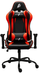 Scaun gaming 1stPLAYER piele ecologica 120 Kg max Rosu Negru 