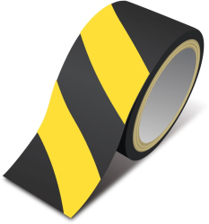 Banda de delimitare pericol - galbena / neagra - 50 mm x 33 m 