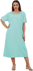 Camasa de noapte 2081 100 bumbac Bella Secret-Vernil-2XL INTL 