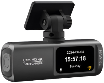 Camera auto dubla DVR HAWIRE V22 HD 4K/1080P WiFi GPS Night Vision Monitorizare parcare 24/7 Negru 