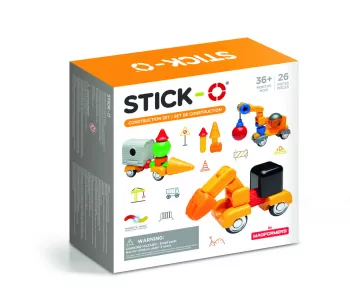 Joc cu magneti Stick-O Set de construit vehicule 26 piese