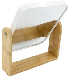 Oglinda machiaj dreptunghiulara Eleganza 15 x 18 cm culoarea alb 